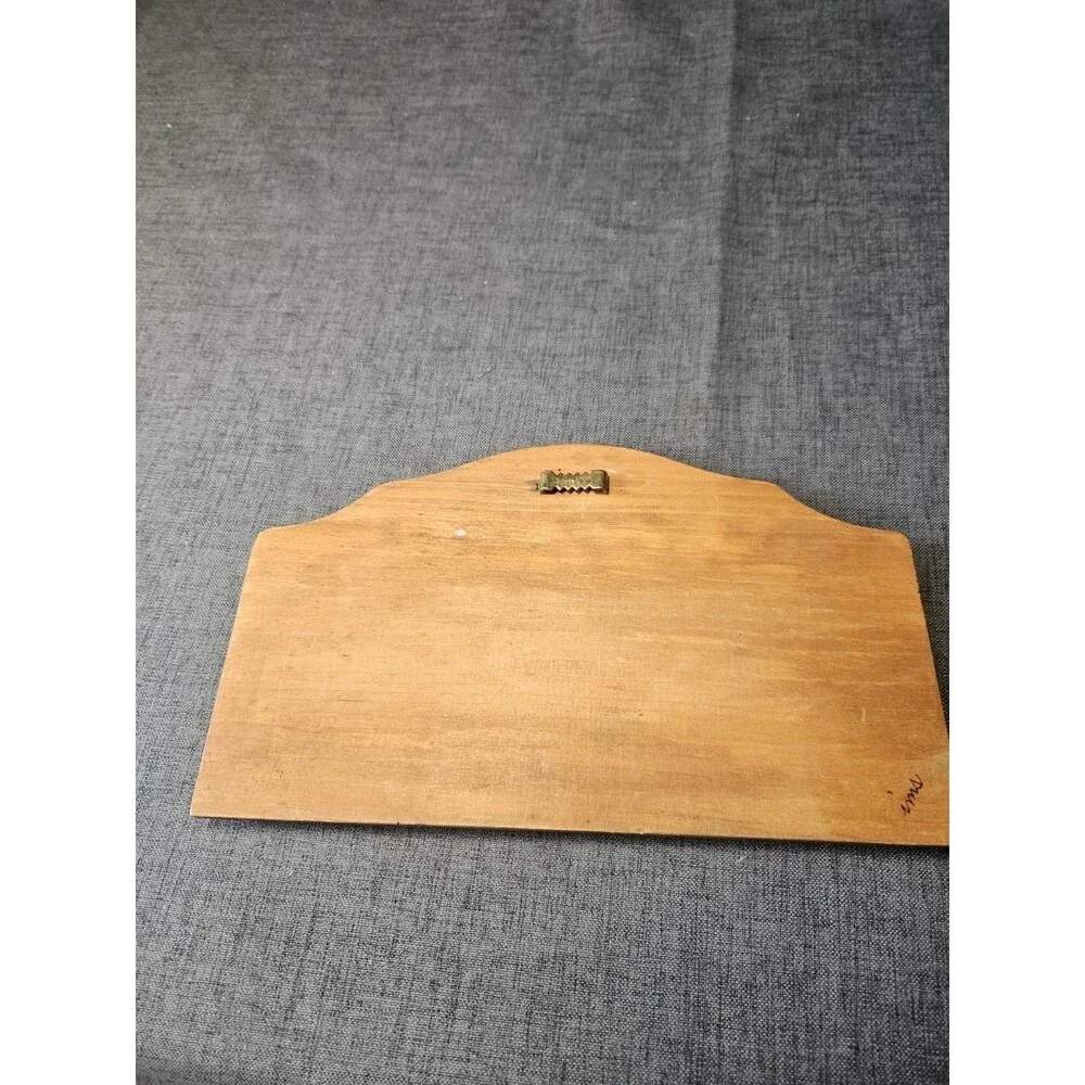 Vtg Wooden Kitchen Plaque Sinks Dirty Dishes Farmhouse Wall Hanging Cottagecore
